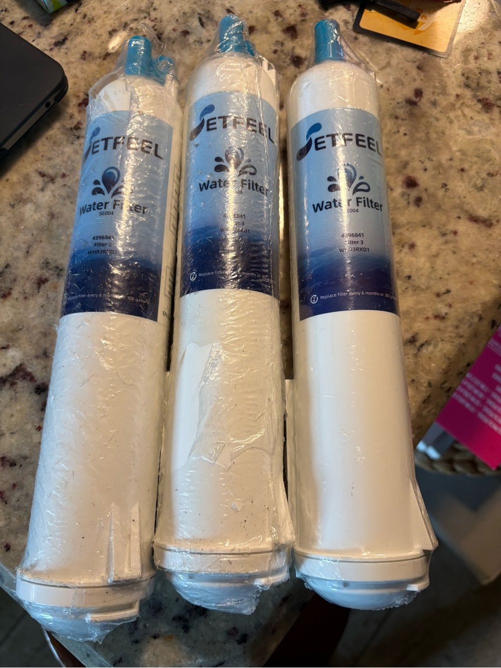 4396841 Set of 3 Inline Refrigerator Water Filters.